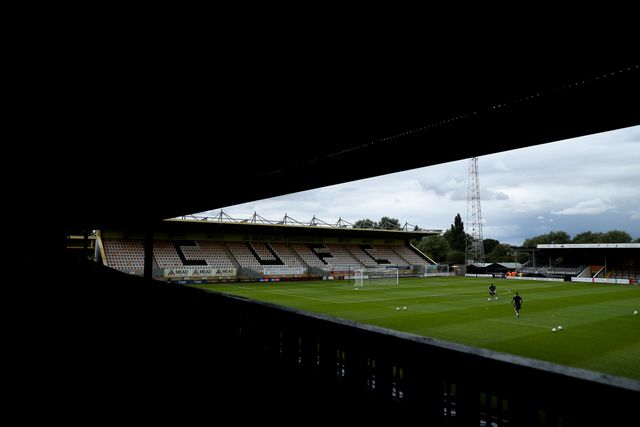 A general view of Abbey Stadium prior to the Pre-season friendly match Cambridge United vs Charlton Athletic at Abbey Stadium, Cambridge, United Kingdom, 26th July 2025

(Photo by Izzy Poles/News Images)