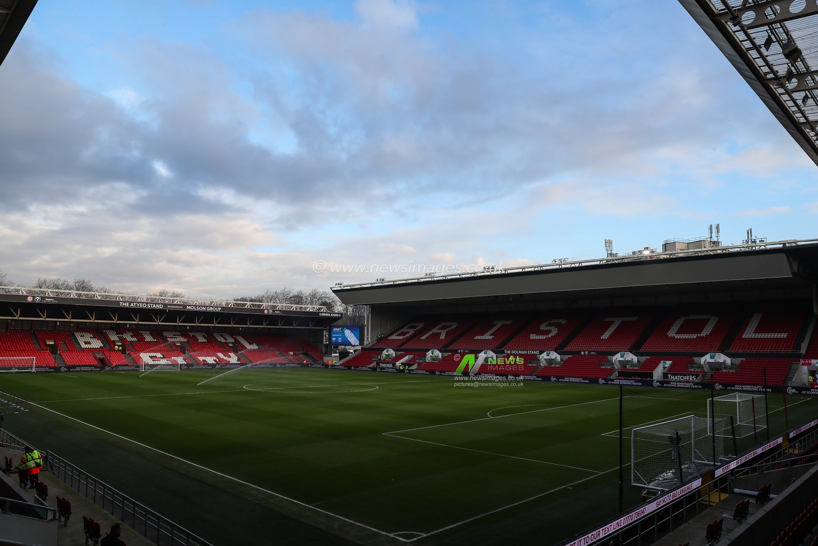A general view inside of Ashton Gate, home of Bristol City ahead of the Emirates FA Cup 3rd Round match Bristol City vs Wolverhampton Wanderers at Ashton Gate, Bristol, United Kingdom, 11th January 2025

(Photo by Gareth Evans/News Images)