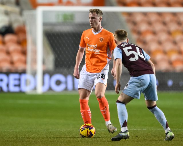 Ryan Finnigan of Blackpool during the Vertu Trophy match Blackpool vs Aston Villa U21 at Bloomfield Road, Blackpool, United Kingdom, 17th December 2024

(Photo by Craig Thomas/News Images)