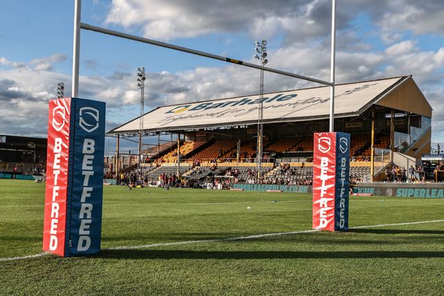 A general view of the Mend-A-Hose Jungle ahead of the Betfred Super League round 17 match Castleford Tigers vs Huddersfield Giants at The Mend-A-Hose Jungle, Castleford, United Kingdom, 3rd July 2025

(Photo by Alfie Cosgrove/News Images)