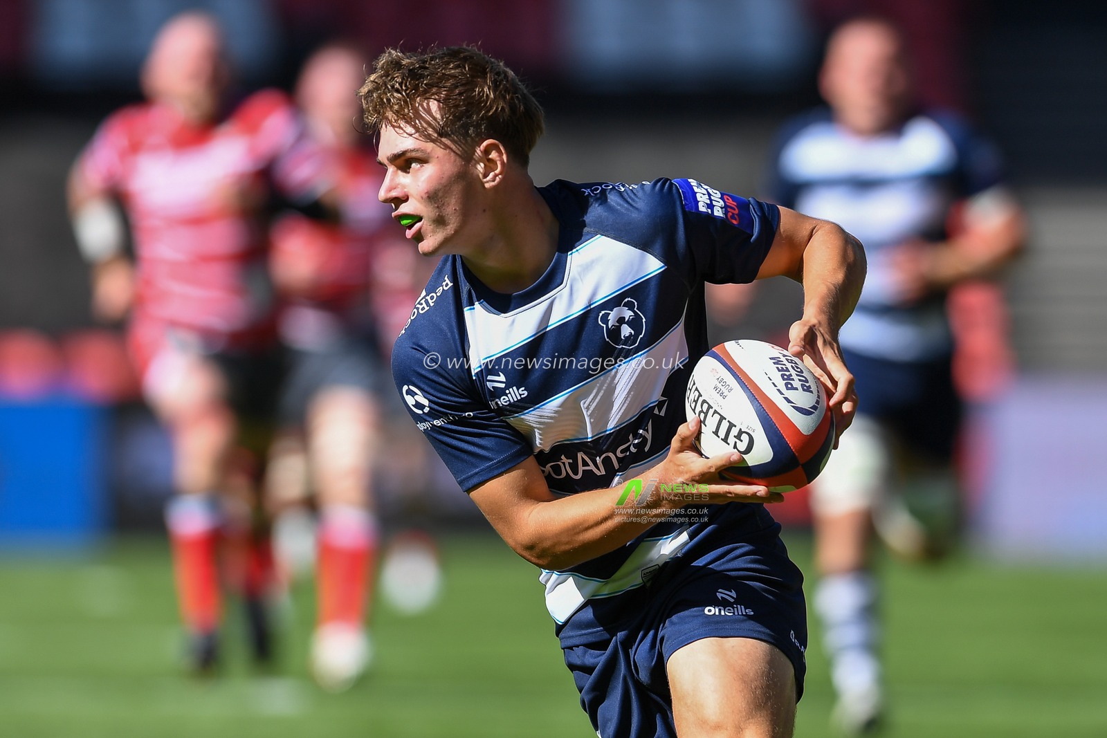 Ollie Harris of Bristol Bears during the Prem Rugby Cup match Bristol Bears vs Gloucester at Ashton Gate, Bristol, United Kingdom on 05 September 2026

(Photo by Alex Williamson/News Images)