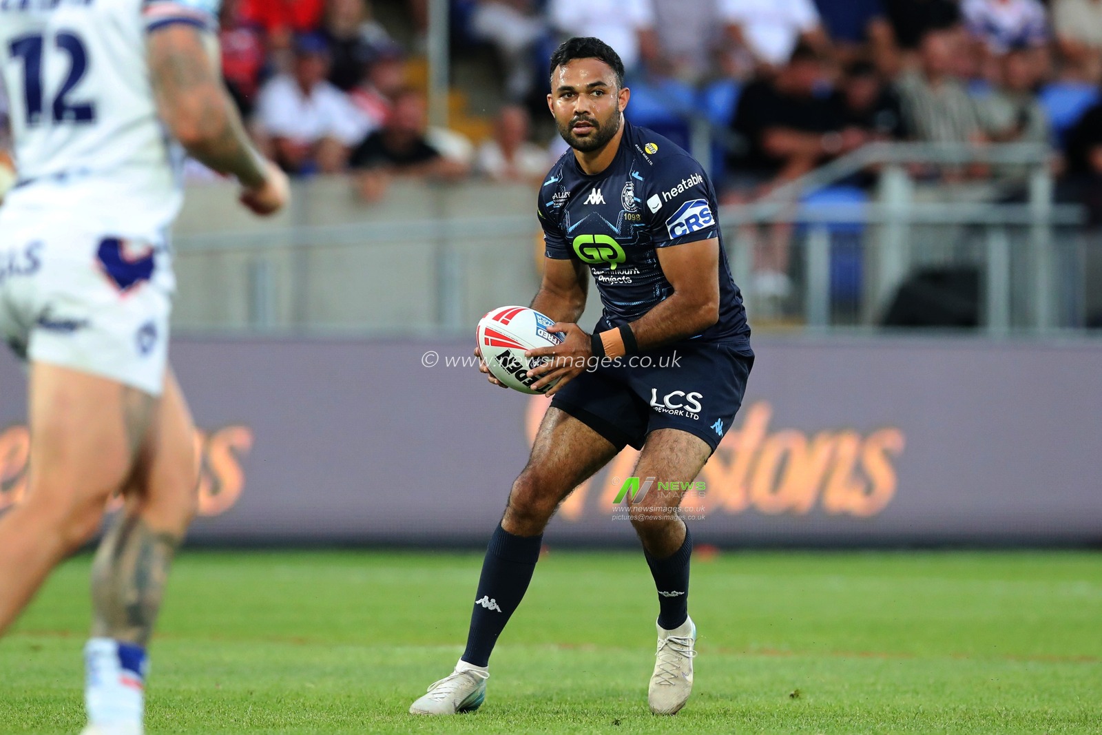 Bevan French of Wigan Warriors during the Betfred Super League round 15 match Wakefield Trinity vs Wigan Warriors at DIY Kitchens Stadium, Wakefield, United Kingdom, 20th June 2025

(Photo by Sam Eaden/News Images)