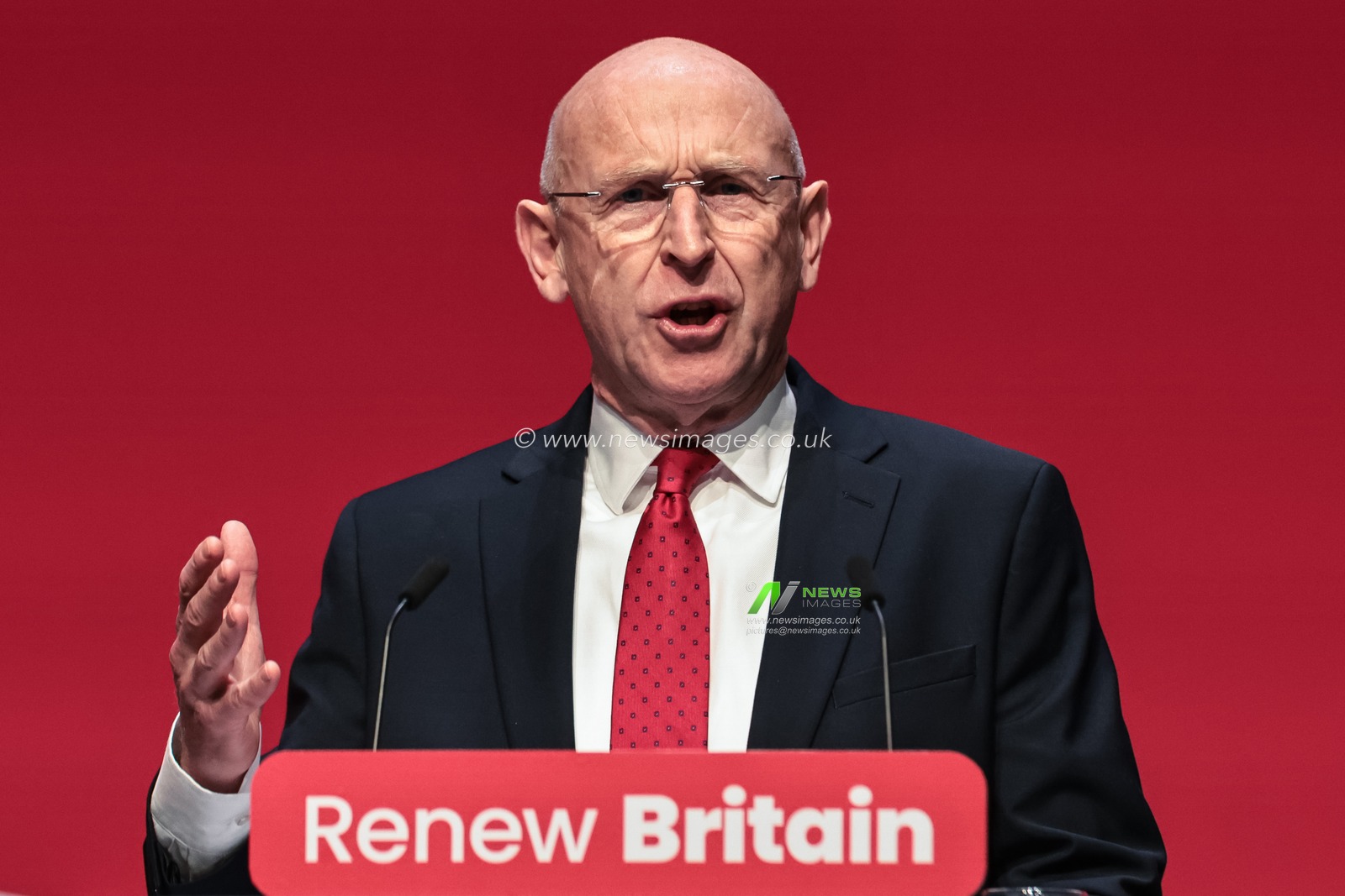 John Healey MP, Defence Secretary addresses Conference during the labour Party Annual Conference 2025 Day 2 at The ACC, Liverpool, United Kingdom, 29th September 2025

(Photo by Mark Cosgrove/News Images)