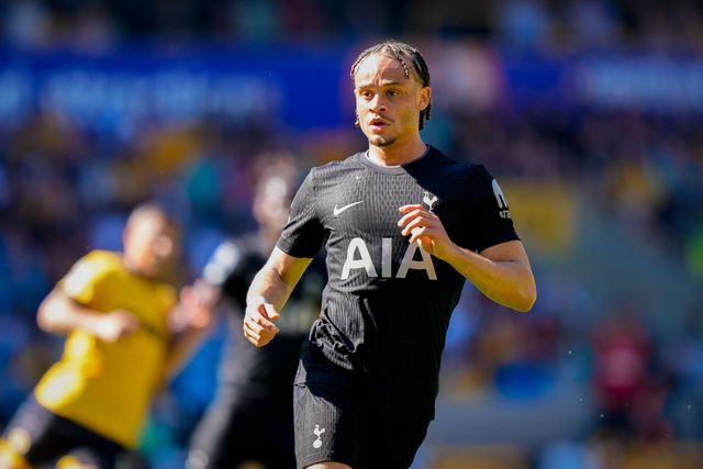 Xavi Simons of Tottenham Hotspur during the Premier League match Wolverhampton Wanderers vs Tottenham Hotspur at Molineux, Wolverhampton, United Kingdom on 25 April 2026

(Photo by Maynard Manyowa/News Images)