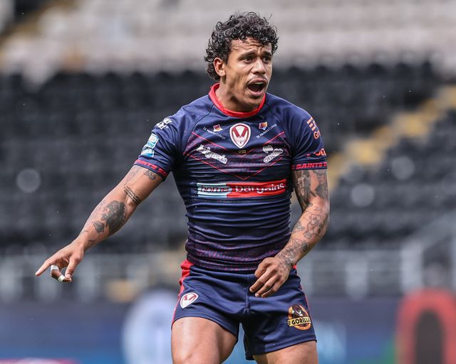 Tristan Sailor of St. Helens during the Betfred Super League round 17 match Hull FC vs St Helens at MKM Stadium, Hull, United Kingdom, 5th July 2025

(Photo by Alfie Cosgrove/News Images)