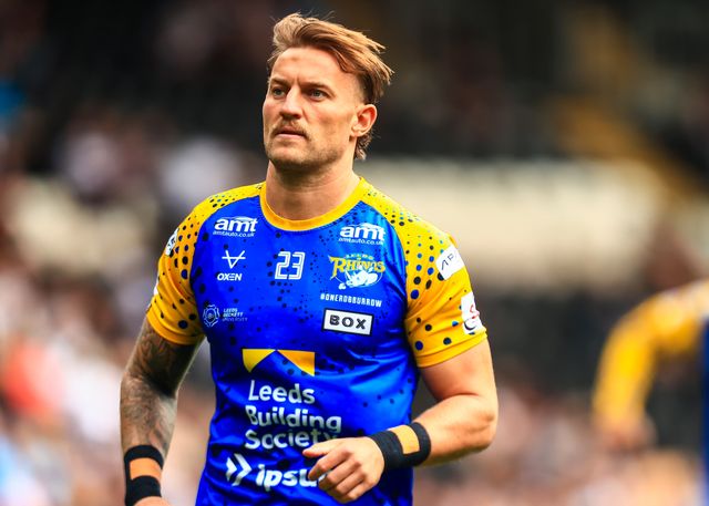 Riley Lumb of Leeds Rhinos during the Betfred Super League Round 24 match Hull FC vs Leeds Rhinos at MKM Stadium, Hull, United Kingdom, 30th August 2025

(Photo by Richard Bierton/News Images)