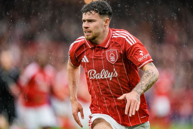 Neco Williams of Nottingham Forest during the Premier League match Nottingham Forest vs Aston Villa at City Ground, Nottingham, United Kingdom on 12 April 2026

(Photo by Maynard Manyowa/News Images)
