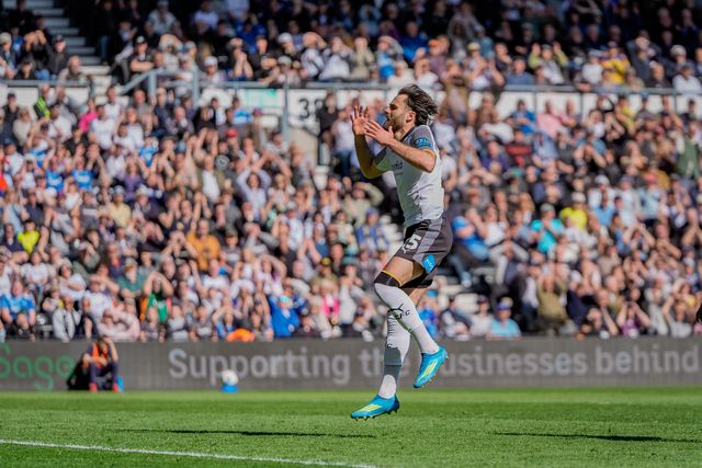 during the Sky Bet Championship match Derby County vs Stoke City at Pride Park Stadium, Derby, United Kingdom on 06 April 2026

(Photo by Maynard Manyowa/News Images)