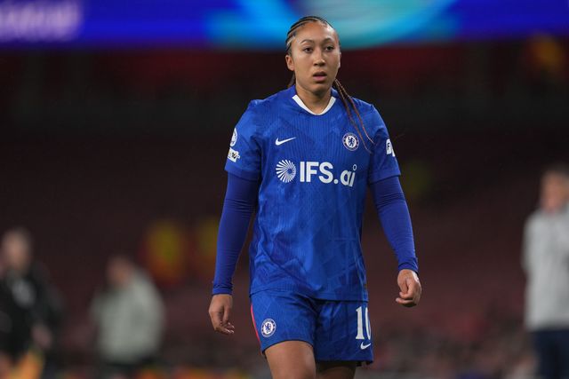 Lauren James of Chelsea during the UEFA Women's Champions League Quarter-finals match Arsenal vs Chelsea at Arsenal Stadium, London, United Kingdom on 24 March 2026

(Photo by Harvey Murphy/News Images)