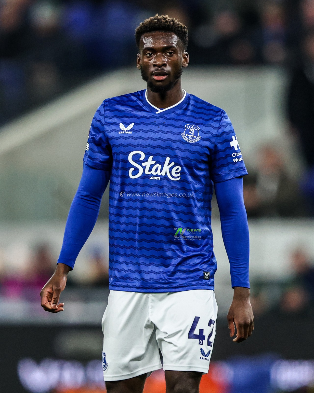 Tim Iroegbunam of Everton during the Premier League match Everton vs Arsenal at Hill Dickinson Stadium, Liverpool, United Kingdom, 20th December 2025

(Photo by Alfie Cosgrove/News Images)

*** GER AUT SUI OUT ***