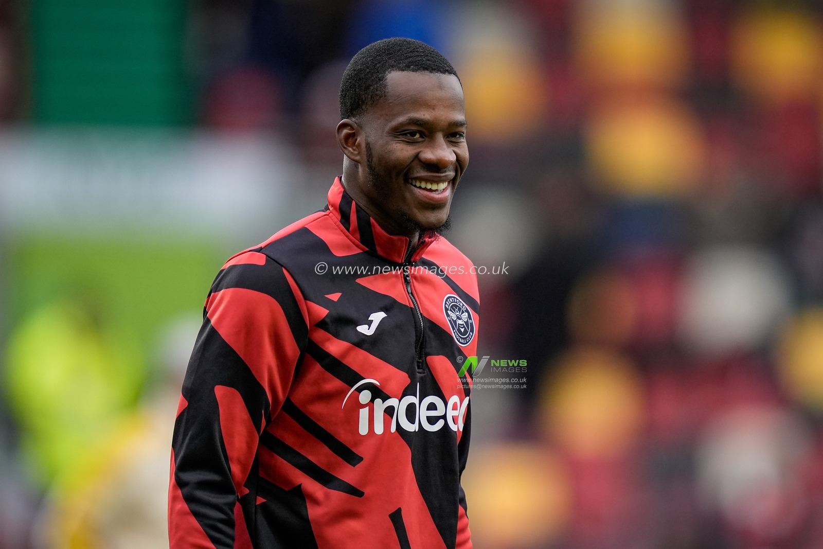 Dango Ouattara of Brentford in the pregame warmup session  during the Premier League match Brentford vs Brighton & Hove Albion at GTECH Community Stadium, London, United Kingdom on 21 February 2026

(Photo by Maynard Manyowa/News Images)