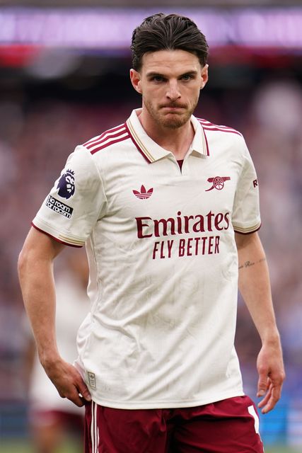 Declan Rice of Arsenal during the Premier League match West Ham United vs Arsenal at London Stadium, London, United Kingdom on 10 May 2026

(Photo by Harvey Murphy/News Images)