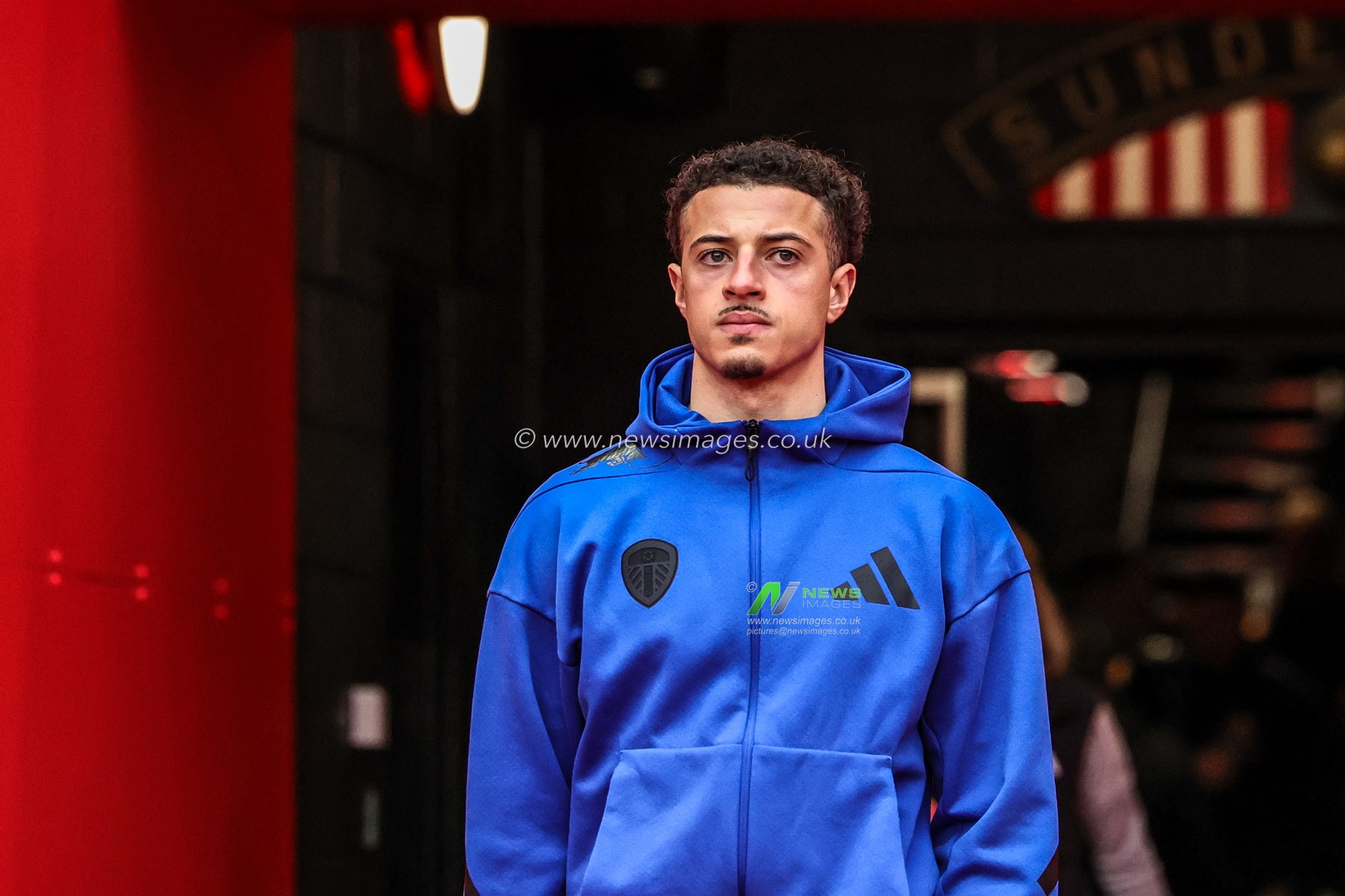 Ethan Ampadu of Leeds United arrives during the Premier League match Sunderland vs Leeds United at Stadium Of Light, Sunderland, United Kingdom, 28th December 2025

(Photo by Alfie Cosgrove/News Images)

*** GER AUT SUI OUT ***