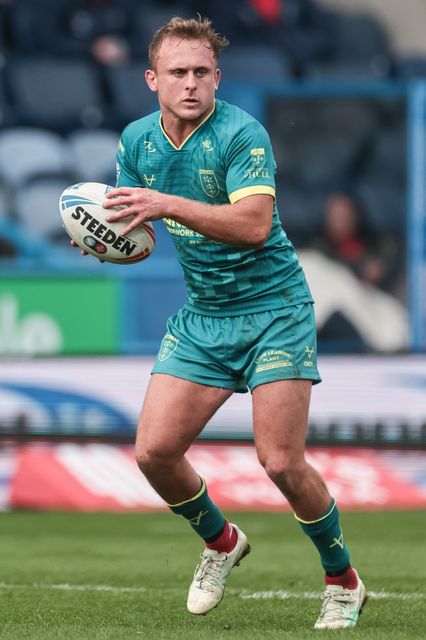 Jez Litten of Hull KR with the ball during the Betfred Super League Round 4 match Huddersfield Giants vs Hull KR at Accu Stadium, Huddersfield, United Kingdom on 08 March 2026

(Photo by Mark Cosgrove/News Images)