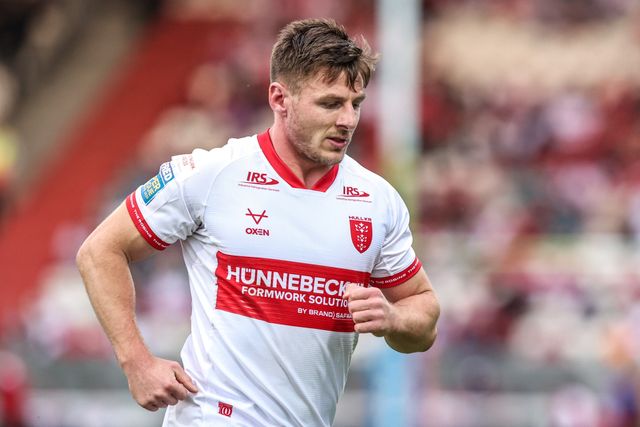 Tom Davies of Hull KR during the Betfred Super League round 12 match Hull KR vs Wigan Warriors at Sewell Group Craven Park, Hull, United Kingdom on 21 May 2026

(Photo by Alfie Cosgrove/News Images)
