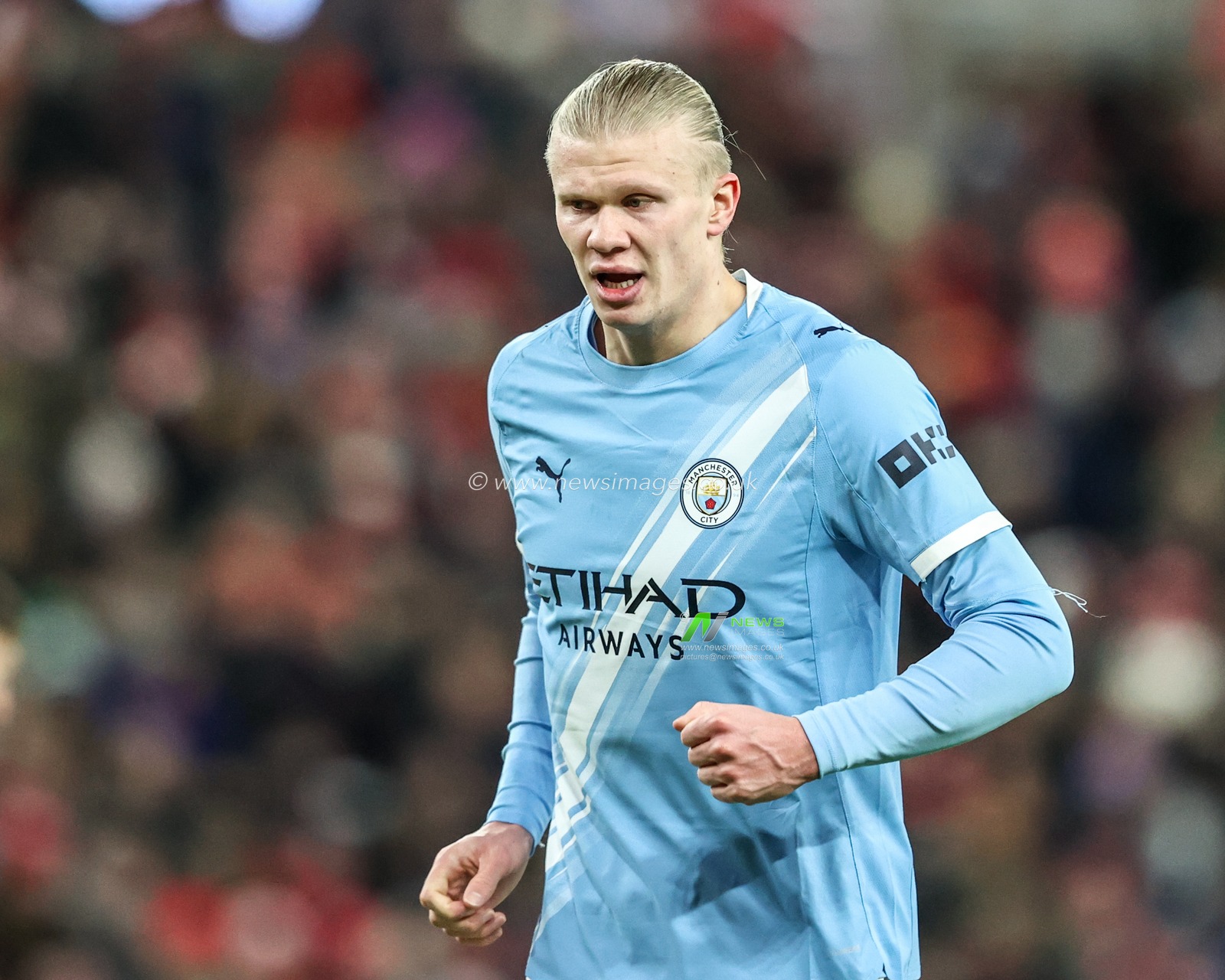 Erling Haland of Manchester City during the Premier League match Sunderland vs Manchester City at Stadium Of Light, Sunderland, United Kingdom, 1st January 2026

(Photo by Alfie Cosgrove/News Images)

*** GER AUT SUI OUT ***