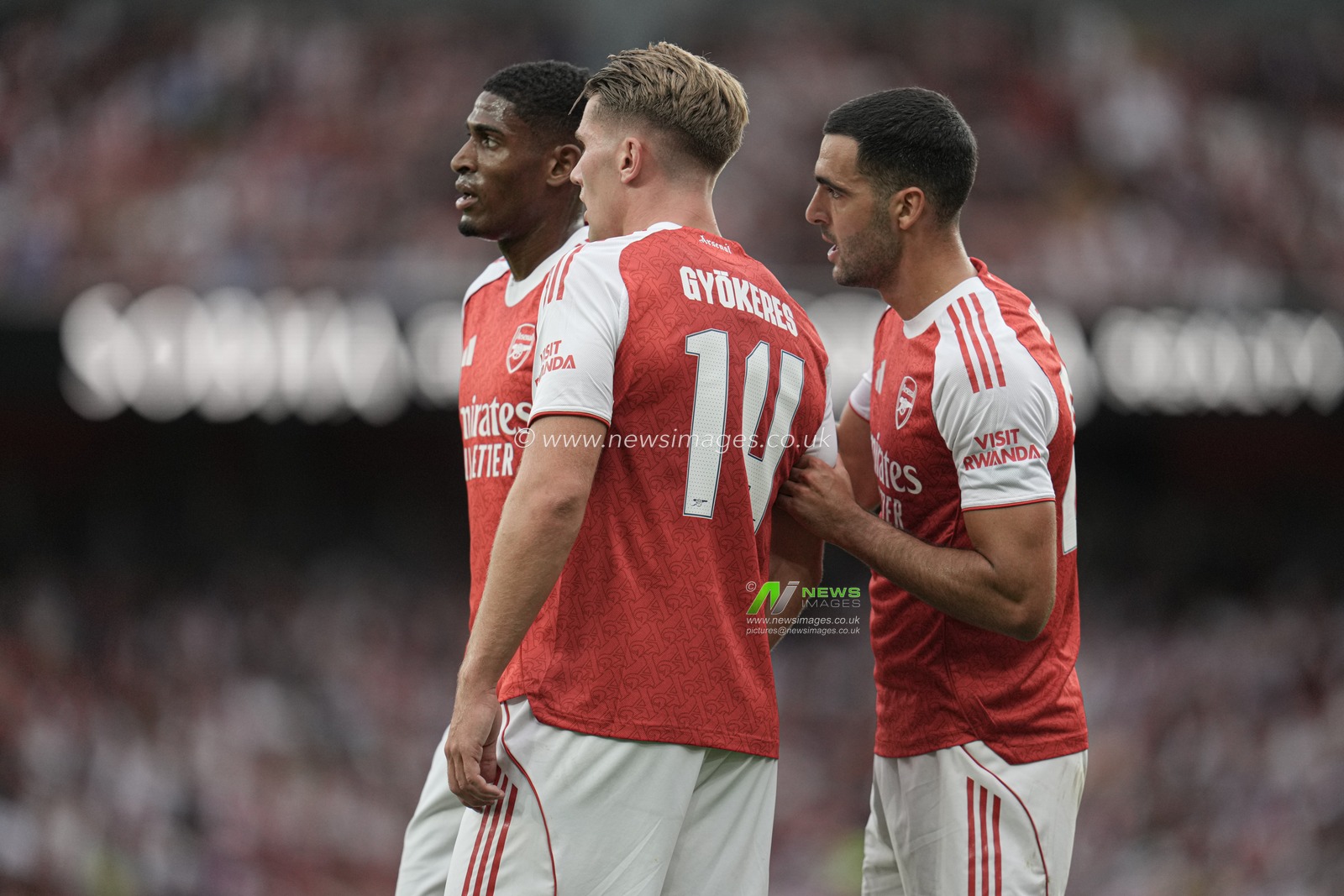 Arsenal players during the Pre-season friendly match Arsenal vs Villarreal at Emirates Stadium, London, United Kingdom, 6th August 2025

(Photo by Harvey Murphy/News Images)