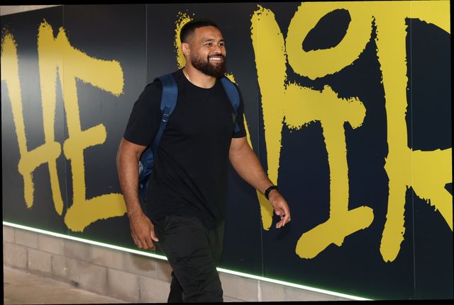Toafofoa Sipley of Warrington Wolves arrives during the Betfred Super League round 15 match Warrington Wolves vs Leeds Rhinos at The Halliwell Jones Stadium, Warrington, United Kingdom on 18 June 2026

(Photo by Alfie Cosgrove/News Images)