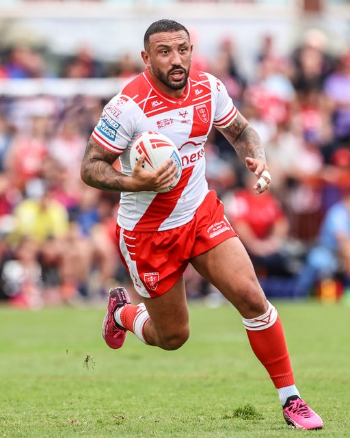 Elliot Minchella of Hull KR during the Betfred Super League round 17 match Hull KR vs Leeds Rhinos at Sewell Group Craven Park, Kingston upon Hull, United Kingdom, 6th July 2025

(Photo by Alfie Cosgrove/News Images)