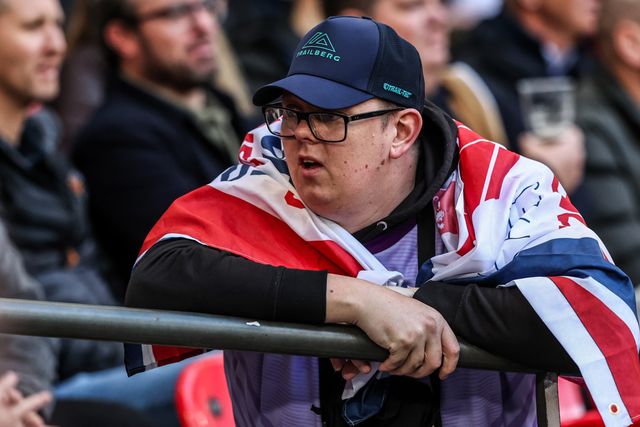England fans during the The Ashes Series 2025 England vs Australia at Wembley Stadium, London, United Kingdom, 25th October 2025

(Photo by Alfie Cosgrove/News Images)