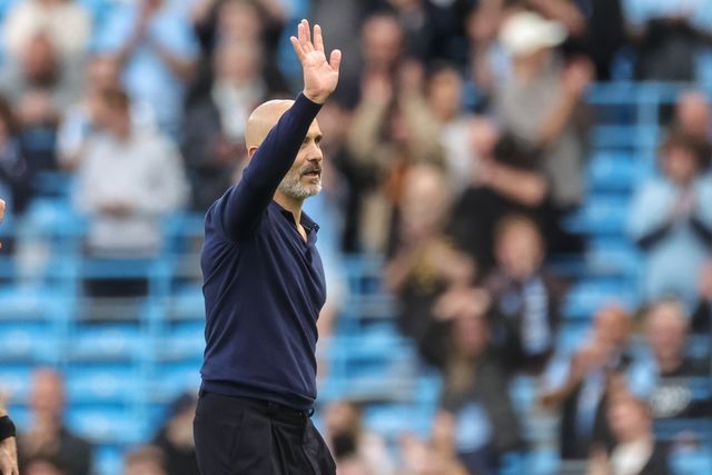 Enzo Maresca manager of Manchester City waves veto the crowd during the Premier League match Manchester City vs Coventry City at Etihad Stadium, Manchester, United Kingdom on 05 September 2026

(Photo by Mark Cosgrove/News Images)