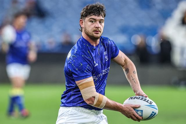 Jordy Crowther of Warrington Wolves in the pre-game warm up during the Betfred Super League round 10 match Huddersfield Giants vs Warrington Wolves at Accu Stadium, Huddersfield, United Kingdom on 02 May 2026

(Photo by Alfie Cosgrove/News Images)