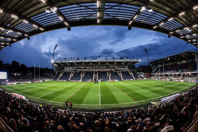 A general view of Headingley Stadium ahead of the Betfred Super League play-off Eliminator 1 match Leeds Rhinos vs St Helens at Headingley Stadium, Leeds, United Kingdom, 27th September 2025

(Photo by Alfie Cosgrove/News Images)