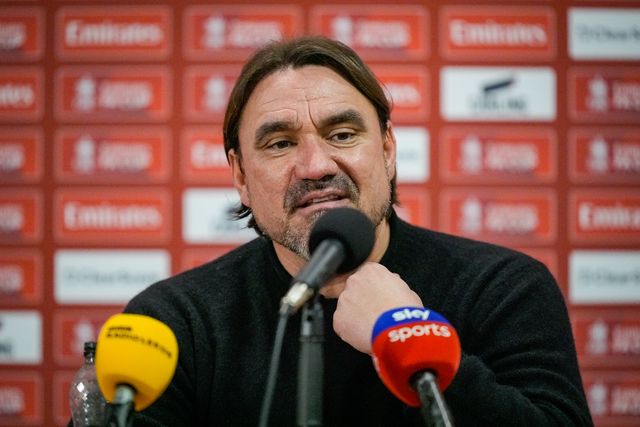 Leeds United manager Daniel Farke in the manager post match press conference during the Emirates FA Cup Third Round match Derby County vs Leeds United at Pride Park Stadium, Derby, United Kingdom, 11th January 2026

(Photo by Maynard Manyowa/News Images)