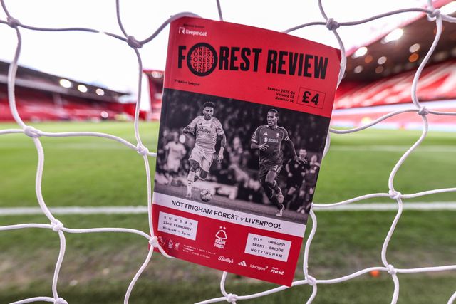 Igor Jesus of Nottingham Forest and Virgil van Dijk of Liverpool on the front cover of the match day programme during the Premier League match Nottingham Forest vs Liverpool at City Ground, Nottingham, United Kingdom on 22 February 2026

(Photo by Alfie Cosgrove/News Images)