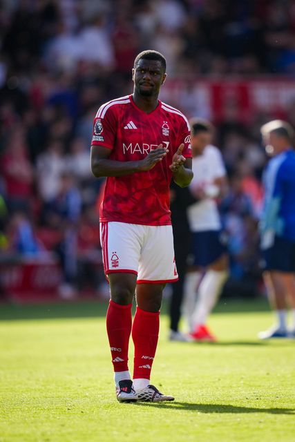 Ousmande Diomandé of Nottingham Forest  applauds the fans after the final whistle  during the Premier League match Nottingham Forest vs Tottenham Hotspur at City Ground, Nottingham, United Kingdom on 05 September 2026

(Photo by Maynard Manyowa/News Images)