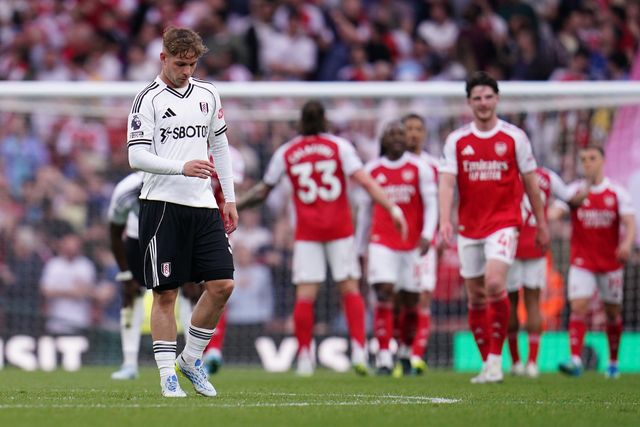 Emile Smith Rowe of Fulham looks on as arsenal score during the Premier League match Arsenal vs Fulham at Emirates, London, United Kingdom on 02 May 2026

(Photo by Harvey Murphy/News Images)