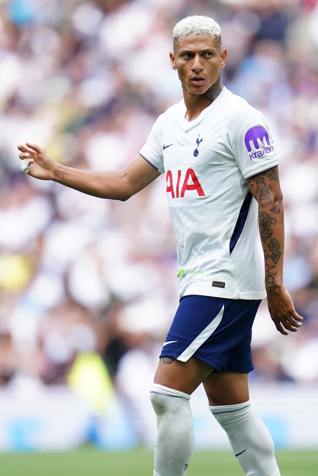 Richarlison of Tottenham Hotspur during the pre-season friendly match Tottenham Hotspur vs Hoffenheim at Tottenham Hotspur Stadium, London, United Kingdom on 15 August 2026

(Photo by Harvey Murphy/News Images)