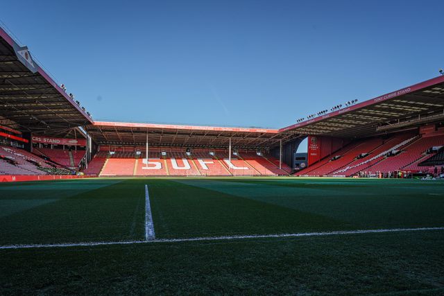 A general view of the pitch and stands during the Sky Bet Championship match Sheffield United vs Blackburn Rovers at Bramall Lane, Sheffield, United Kingdom on 22 April 2026

(Photo by Maynard Manyowa/News Images)