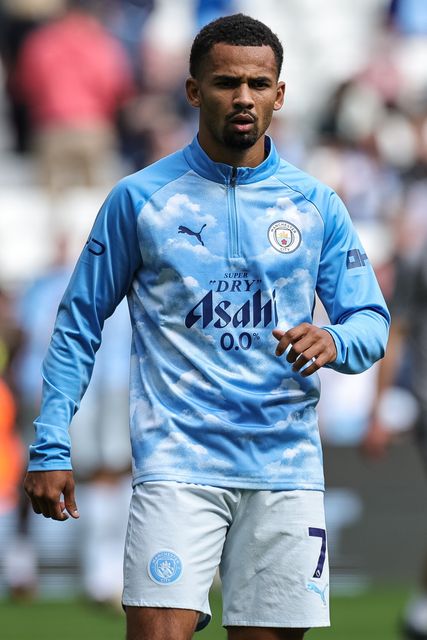 Iliman Ndiaye of Manchester City in the pregame warmup session during the Premier League match Manchester City vs Coventry City at Etihad Stadium, Manchester, United Kingdom on 05 September 2026

(Photo by Mark Cosgrove/News Images)