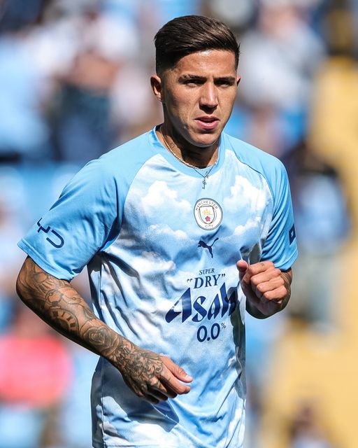 Enzo Fernández of Manchester City during the Premier League match Manchester City vs Coventry City at Etihad Stadium, Manchester, United Kingdom on 05 September 2026

(Photo by Mark Cosgrove/News Images)
