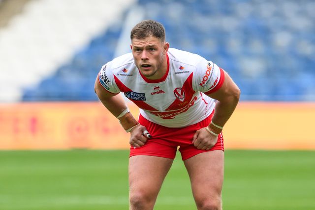 Morgan Knowles of St. Helens during the Betfred Super League Round 24 match Huddersfield Giants vs St Helens at John Smith's Stadium, Huddersfield, United Kingdom, 1st September 2024

(Photo by Craig Thomas/News Images)