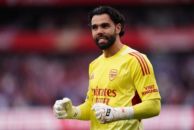 Arsenal goalkeeper David Raya during the Premier League match Arsenal vs Fulham at Emirates, London, United Kingdom on 02 May 2026

(Photo by Harvey Murphy/News Images)