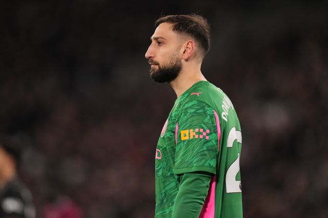 Manchester City goalkeeper Gianluigi Donnarumma during the Premier League match West Ham United vs Manchester City at London Stadium, London, United Kingdom on 14 March 2026

(Photo by Harvey Murphy/News Images)