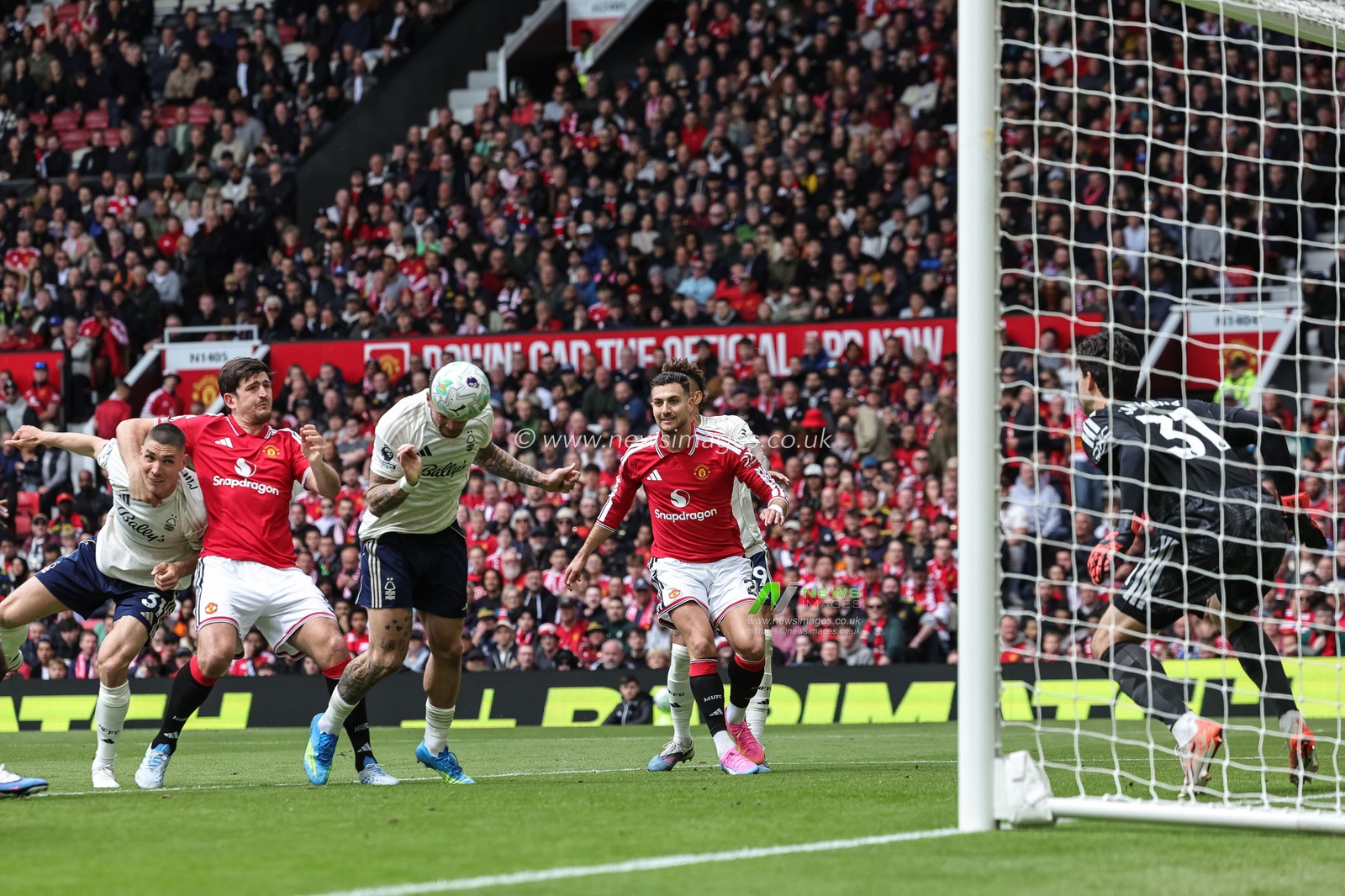 Morato of Nottingham Forest scores to make it 1-1 during the Premier League match Manchester United vs Nottingham Forest at Old Trafford, Manchester, United Kingdom on 17 May 2026

(Photo by Mark Cosgrove/News Images)