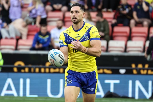 Ryan Matterson of Warrington Wolves in the pre-game warm up during the Betfred Super League Round 20 Leigh Leopards vs Warrington Wolves at Leigh Sports Village, Leigh, United Kingdom, 1st August 2025

(Photo by Mark Cosgrove/News Images)