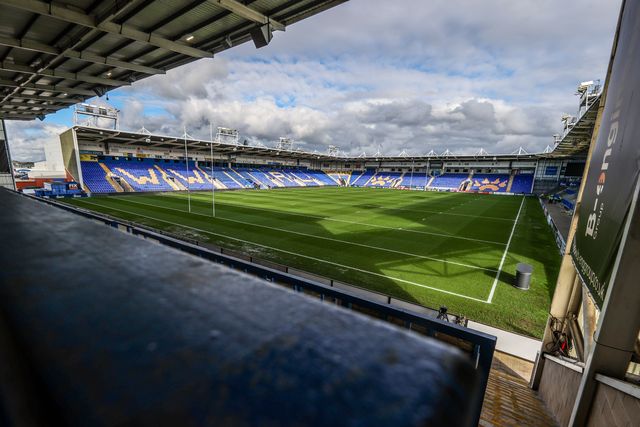 A general view of Halliwell Jones Stadium ahead of the Betfred Super League Round 3 match Warrington Wolves vs Wakefield Trinity at The Halliwell Jones Stadium, Warrington, United Kingdom on 28 February 2026

(Photo by Alfie Cosgrove/News Images)