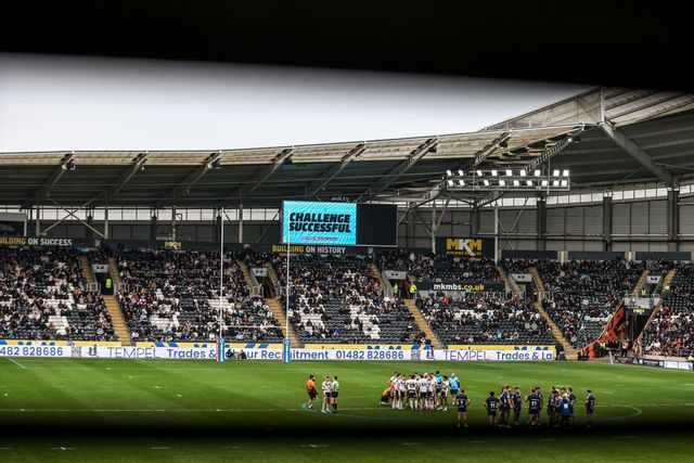 Hull FC have a successful Captains Challenge during the Betfred Super League round 10 match Hull FC vs Toulouse Olympique at MKM Stadium, Hull, United Kingdom on 03 May 2026

(Photo by Alfie Cosgrove/News Images)