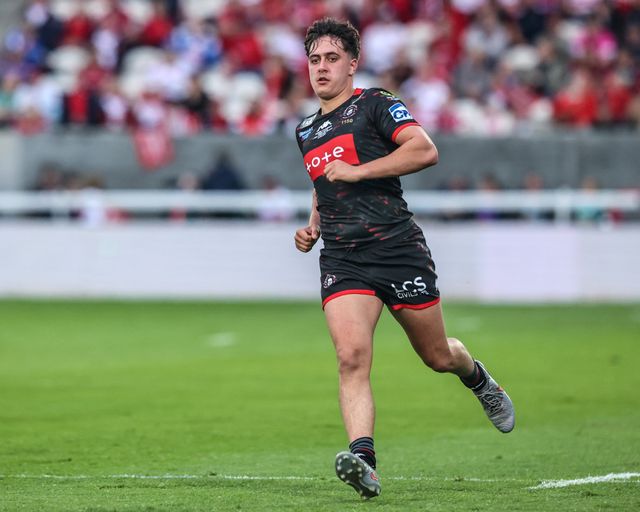 George O'Loughlin of Wigan Warriors during the Betfred Super League round 12 match Hull KR vs Wigan Warriors at Sewell Group Craven Park, Hull, United Kingdom on 21 May 2026

(Photo by Alfie Cosgrove/News Images)