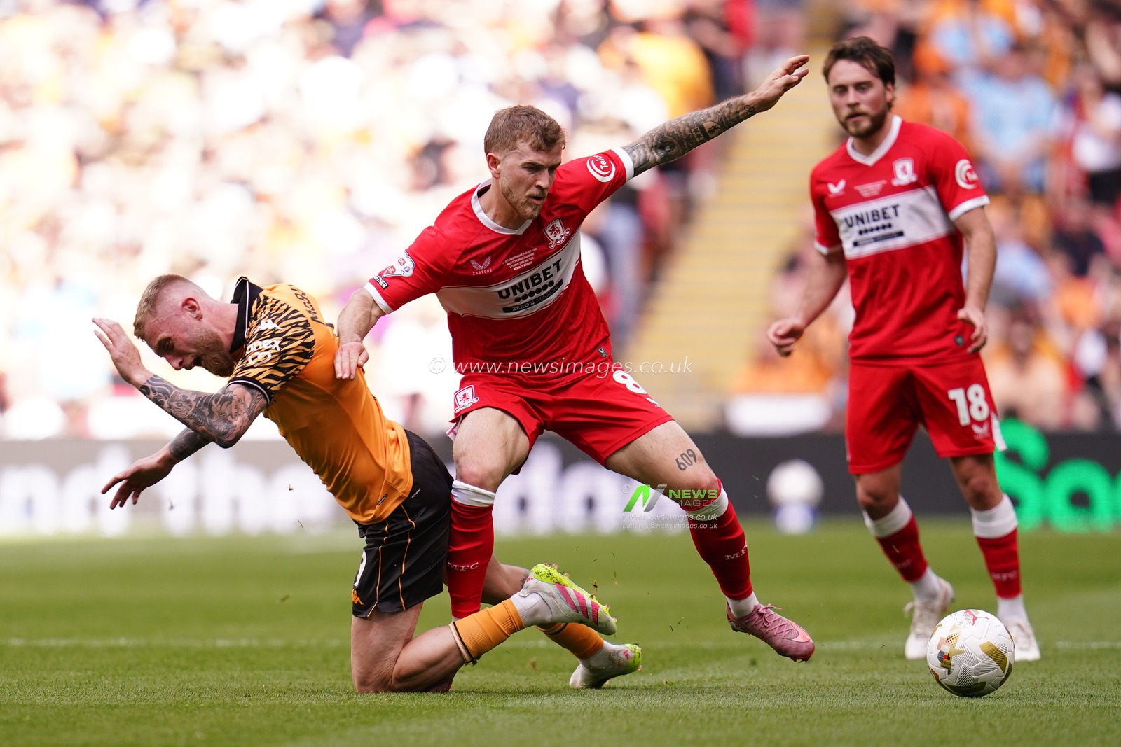 during the Sky Bet Championship Playoffs Final match Hull City vs Middlesbrough at Wembley Stadium, London, United Kingdom on 23 May 2026

(Photo by Harvey Murphy/News Images)
