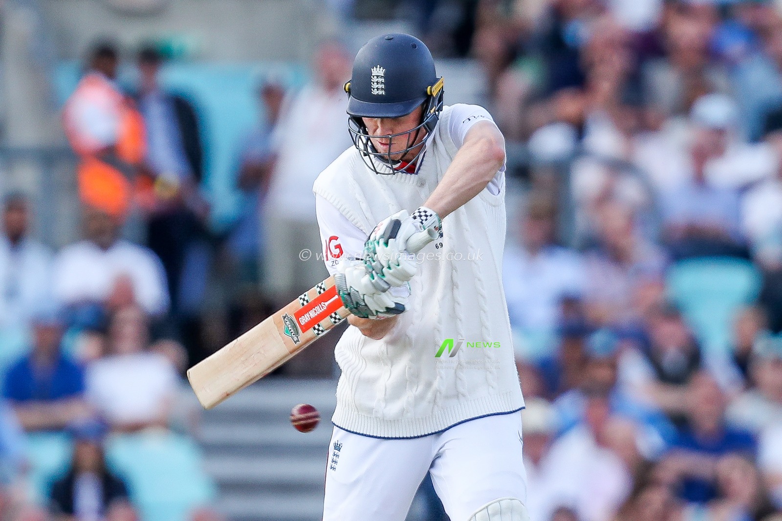 Zak Crawley of England bats during the 5th Rothesay Test Match Day 3 England vs India at The Kia Oval, London, United Kingdom, 2nd August 2025

(Photo by Izzy Poles/News Images)