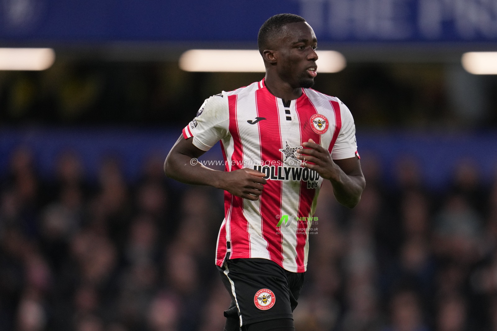 Michael Kayode of Brentford during the Premier League match Chelsea vs Brentford at Stamford Bridge, London, United Kingdom, 17th January 2026

(Photo by Harvey Murphy/News Images)