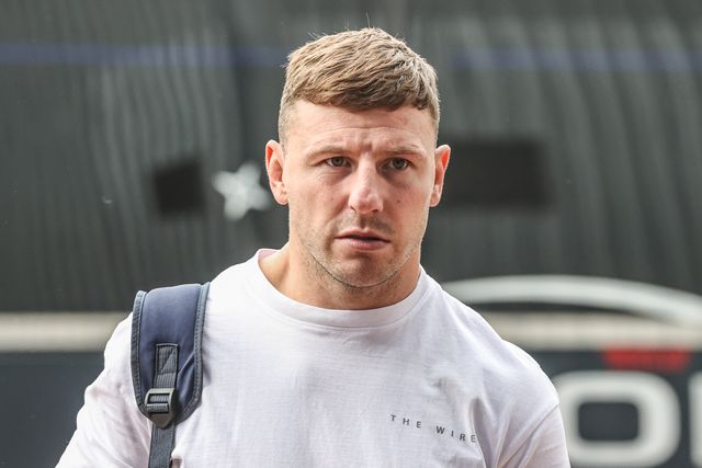 George Williams of Warrington Wolves arrives during the Betfred Super League Round 23 match Huddersfield Giants vs Warrington Wolves at Accu Stadium, Huddersfield, United Kingdom, 24th August 2025

(Photo by Alfie Cosgrove/News Images)