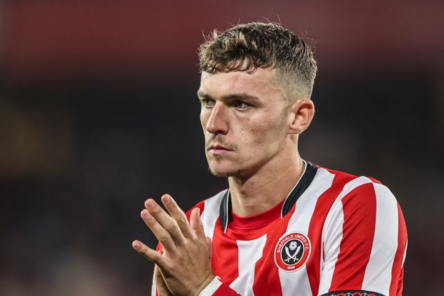 Harrison Burrows of Sheffield United during the Sky Bet Championship match Sheffield United vs Southampton at Bramall Lane, Sheffield, United Kingdom, 30th September 2025

(Photo by Alfie Cosgrove/News Images)