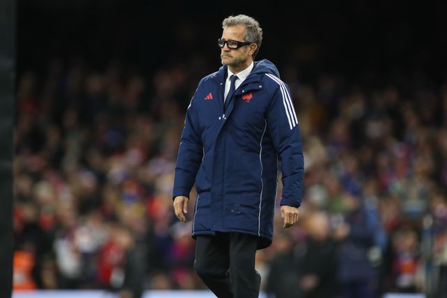France Head Coach Fabien Galthie during the Guinness Six Nations match Wales vs France at Principality Stadium, Cardiff, United Kingdom, 15th February 2026

(Photo by Andrew Lewis/News Images)