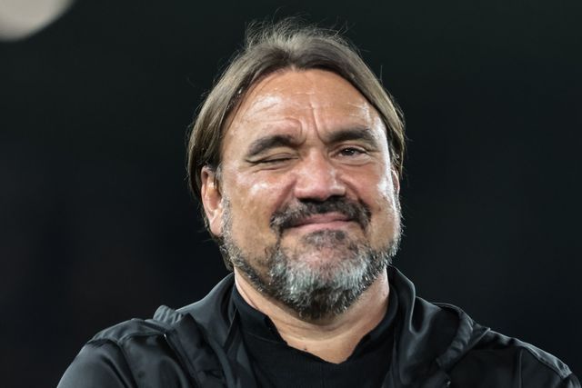 Daniel Farke manager of Leeds United celebrates the 3-1 win with the fans as Leeds United guarantee their safety in the Premier League during the Premier League match Leeds United vs Burnley at Elland Road, Leeds, United Kingdom on 01 May 2026

(Photo by Mark Cosgrove/News Images)